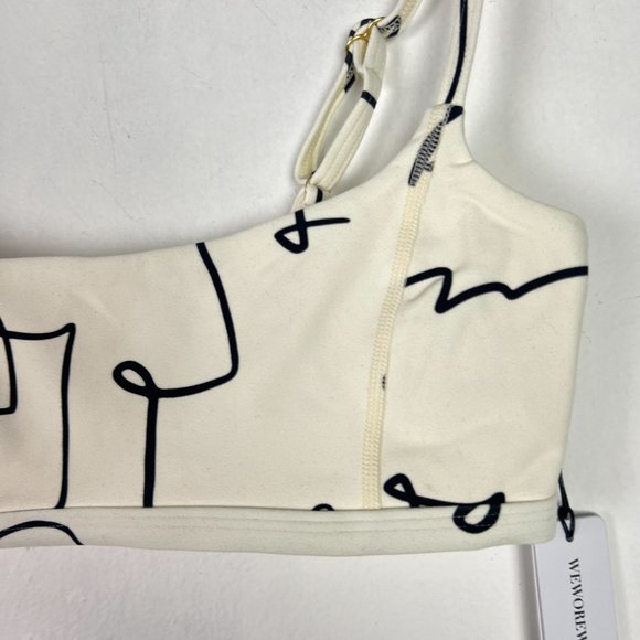 NWT WeWoreWhat Cami Bra Top Scribbles Off White Size Small S NEW - Picture 4 of 11